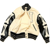 Oem Sportswear Hot Sale Embroidered Chenille Patches Leather Sleeves Letterman Baseball College Varsities Jacket Custom