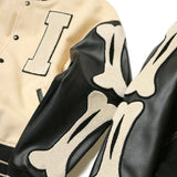 Oem Sportswear Hot Sale Embroidered Chenille Patches Leather Sleeves Letterman Baseball College Varsities Jacket Custom