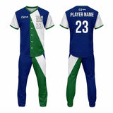 Button Down Baseball Jersey Set Club Uniform Service