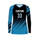 Custom wholesale women logo cheap unified new sublimated team long sleeves kids black design for women volleyball uniform jersey