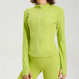 New Style Fit Zipper Long Sleeve Yoga Jacket