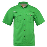 Customize High Quality Outdoor Fast Dry Mesh Fabric Breathable Short Sleeve Fishing Button Down Shirts