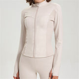 New Style Fit Zipper Long Sleeve Yoga Jacket